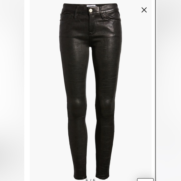 COPY - FRAME
Le High Ankle Straight Leg
Leather Jeans - Picture 4 of 10